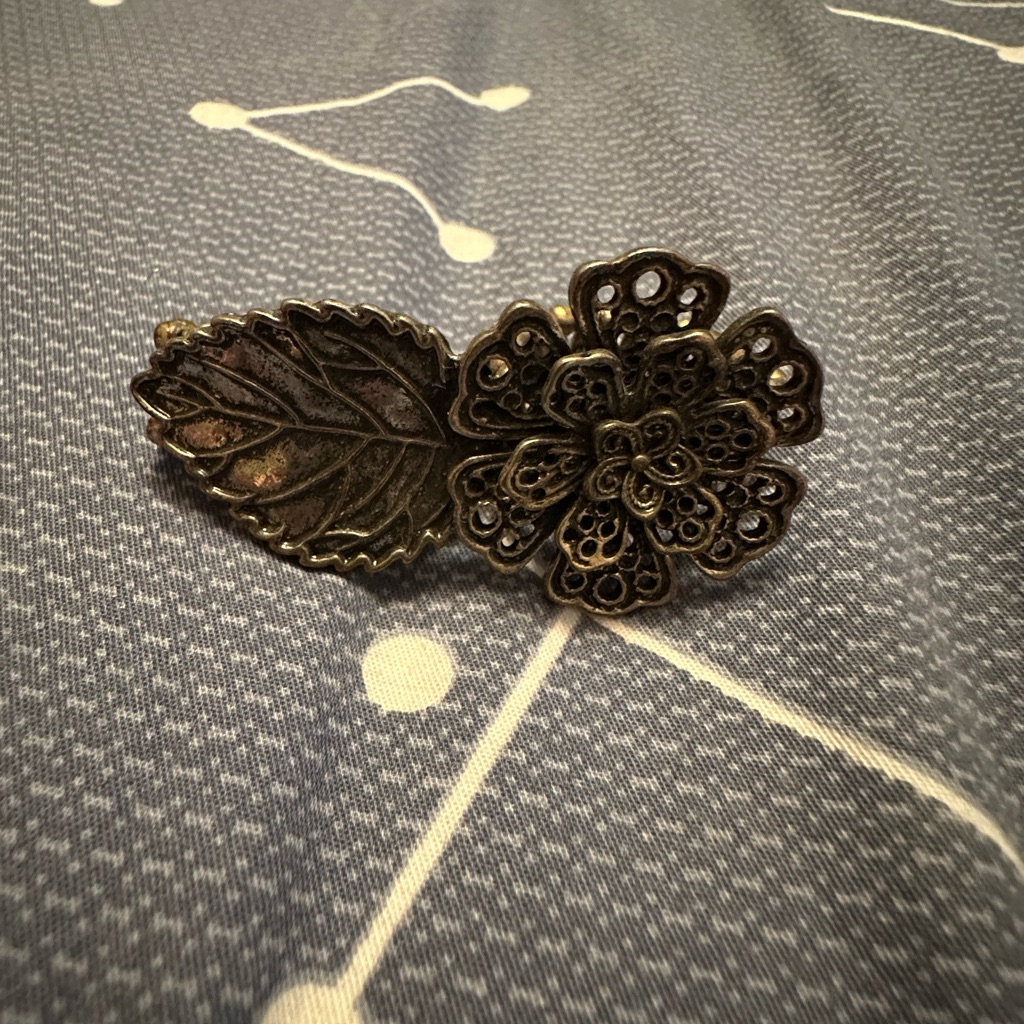 Unique TwoFinger Flower Ring